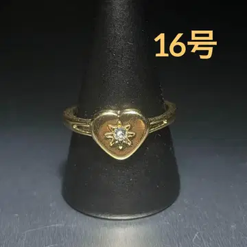빈티지 패션 반지 골드 16호 하트 디자인 별 모양 반지