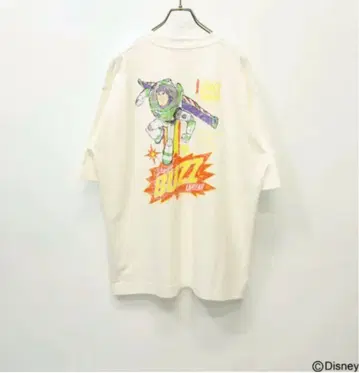토이스토리 프린트 BIGTEE 화이트 L