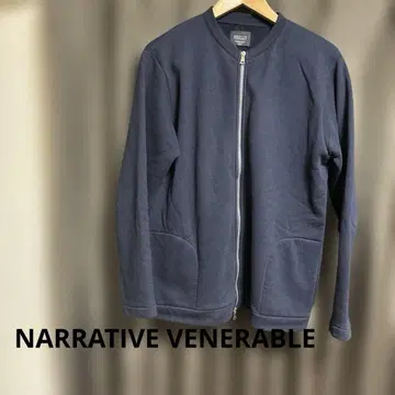 NARRATIVE VENERABLE 네이비 지퍼 후드티
