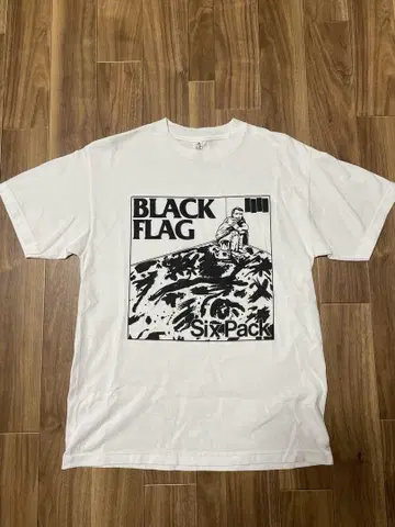 BLACK FLAG T셔츠 화이트