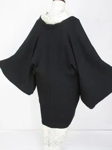 앤티크! 블랙*문 없음*긴 겉옷*88cm
