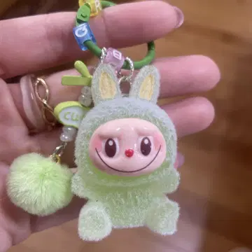 러브브 키링 LABUBU 그린 귀여운