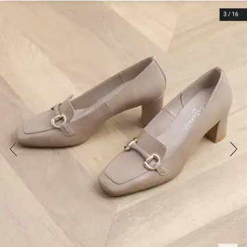 일본제 비트 로퍼 펌프스 베이지 22.5cm