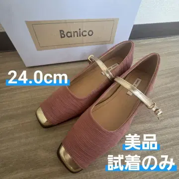 [ 미사용 새상품 ] Banico 스트랩 펌프스 24.0cm