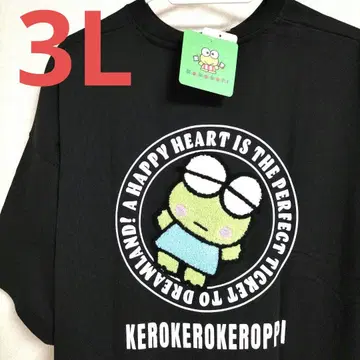 [ 새상품 ] SANRIO 케로케로케로피 반팔 T셔츠 사가 자수 3L