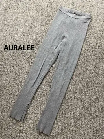 AURALEE 오라리 레깅스 리브 니트