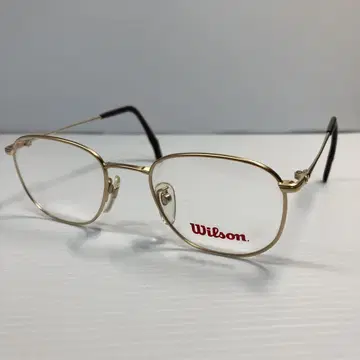 Wilson 안경 프레임 빈티지 미사용 남성용 골드 컬러 스포츠
