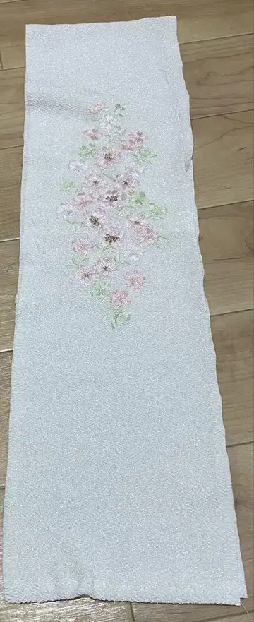 꽃무늬 자수 장식용 깃 핑크 벚꽃