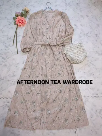 AFTERNOON TEA WARDROBE 플라워 무늬 롱 원피스