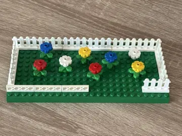 [ LEGO ] 꽃과 페이스 기판 12 x 24 그린 세트