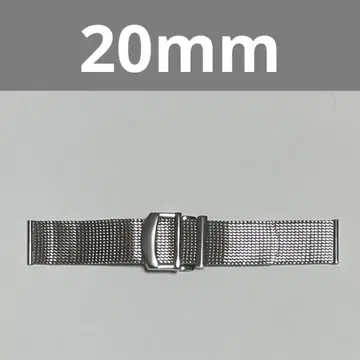20mm 손목시계 메쉬 블레스 금속 블레스 시계 벨트 실버 새상품