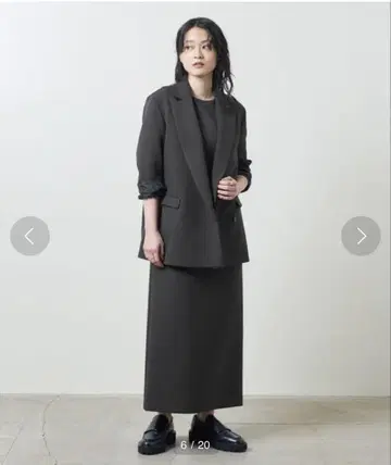 MARW (38) 비대칭 자켓 & 슬리브리스 원피스
