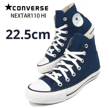 새상품 CONVERSE 하이컷 스니커즈 네이비 22.5cm