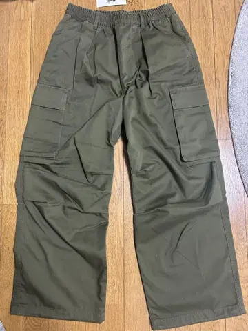 와이드 카고 팬츠 카키 M