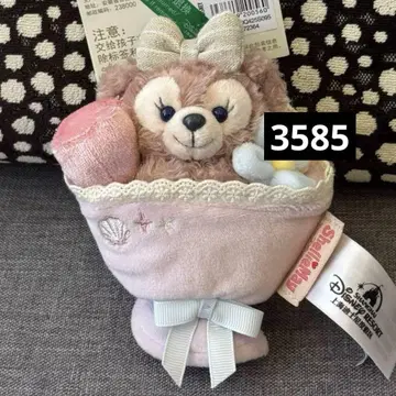 상하이 디즈니 꽃밭 셰리메이 봉제 인형 키체인