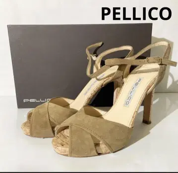 PELLICO 펠리코 스웨이드 하이힐 펌프스 35 사이즈 베이지