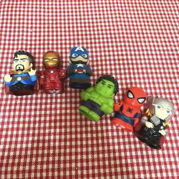 MARVEL 마블 소프트 비닐 퍼펫 마스코트 6개 세트