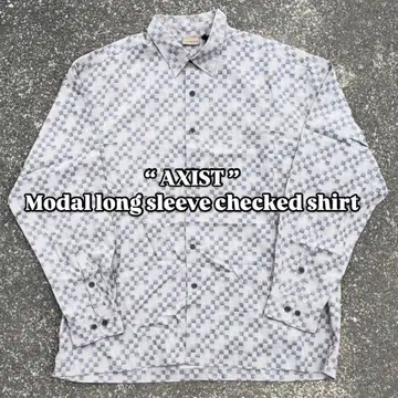 [ 극레어 ] Modal long sleeve checked shirt
