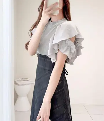 mily bilet 반팔 원피스 그레이 S