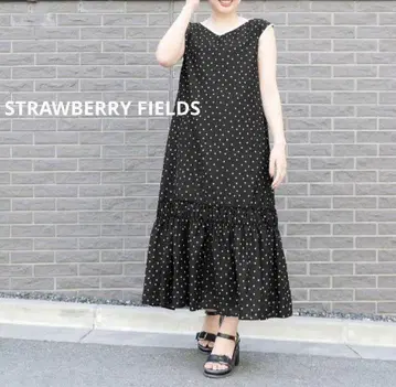 스트로베리 필드 STRAWBERRYFIELDS 도트 원피스