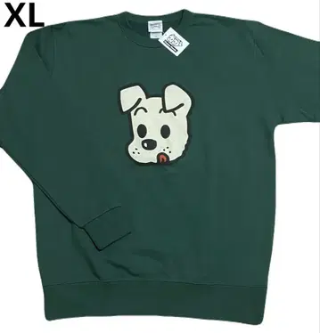 새상품 XL 오사무 굿즈 도그 강아지 맨투맨 트레이닝복 긴팔 그린 그린