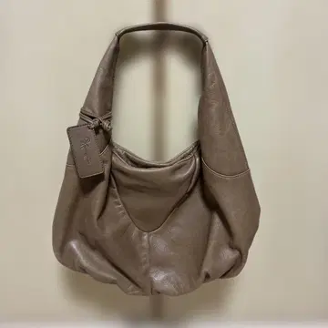 긴자 카네마츠 가죽 핸드백 브라운