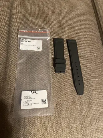 IWC 정품 블랙 러버 스트랩 EasX-CHANGE 20mm 미사용품