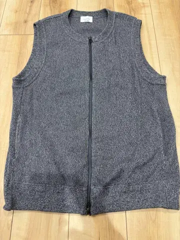 스티븐 앨런 크레푸스쿨 지퍼 니트 베스트