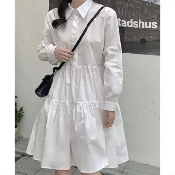 화이트 셔츠 원피스