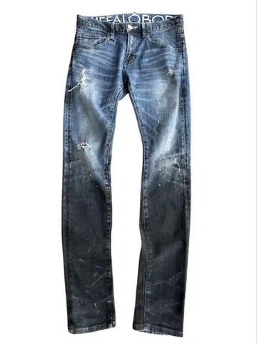 half coating long skinny denim