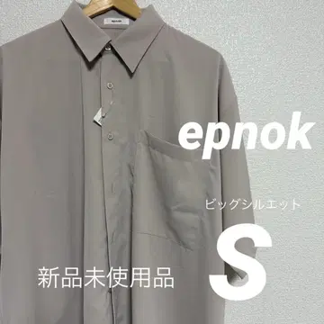 [ S ] 새상품 epnok 베이지 반팔 트로미 셔츠 택 포함