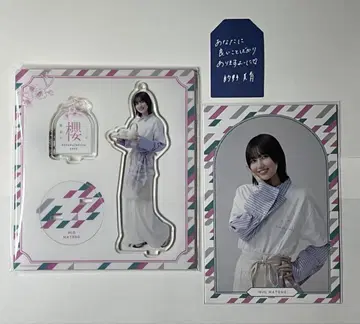 사쿠라자카 카페 2025 마토노 미오 아크릴 스탠드, 엽서, 부적 스티커