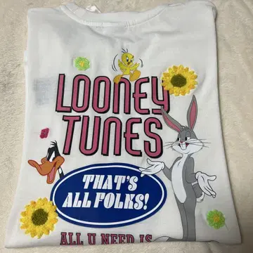 LOONEY TUNES 루니 툰즈 반팔 T셔츠 L 자수