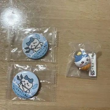 치이카와 (먼작귀) 쿠라스시 하치와레 (연어마요) 피규어 캔뱃지 세트
