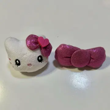 키티 유니버셜 반지 USJ 봉제 인형 반지 리본