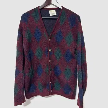 Sears 모헤어 가디건 60s 70s 구제 의류 vintage 아가일