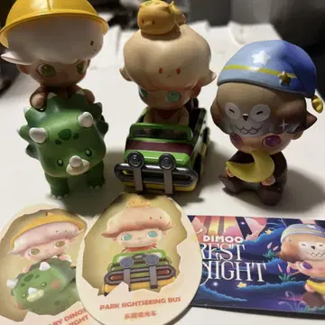 DIMOO 피규어 세트 3개 + 카드