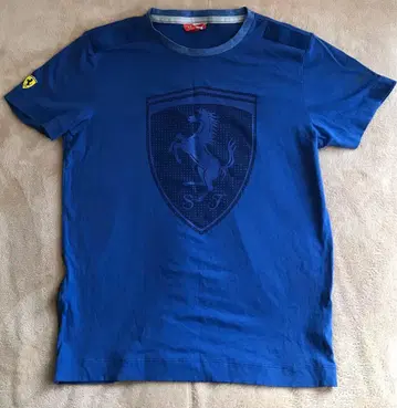 [ 미사용 ] 페라리 로고 T셔츠 파랑 [ 푸마 Puma ]