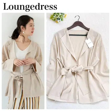 [ 새상품 ] Loungedress 릴랙스 숏 자켓 시어 벨트 F