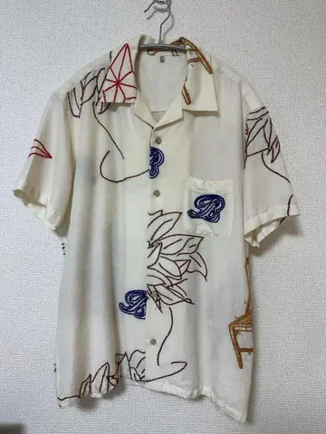 22ss KHOKI B shirt 오픈 카라 셔츠 아이보리