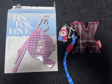 LABUBU PIN FOR LOVE 봉제 인형 펜던트 X