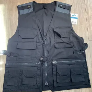 블랙 낚시용 조끼 다기능 포켓 베스트 의류 아웃도어 낚시 새상품