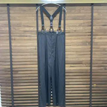 plage 서스펜더 와이드 팬츠