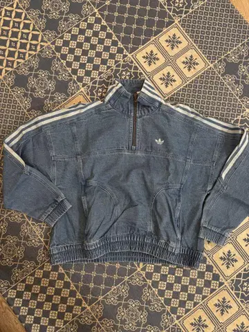 adidas TRACK TOP / 아디컬러 데님 크롭 트랙 탑