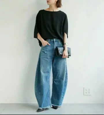 CITIZENS of HUMANITY HORSESHOE 와이드 데님 팬츠
