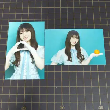 노기자카46 네이블 오렌지 미니 브로마이드 오가와 아야 세미 컴프