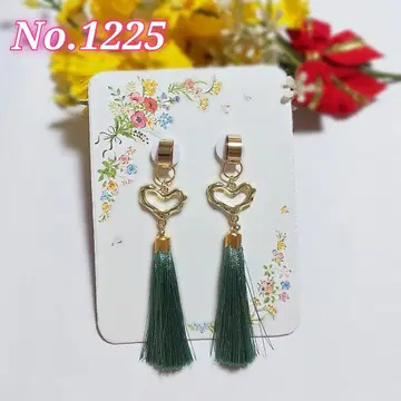 [ 1225 ] 하트와 태슬 귀걸이