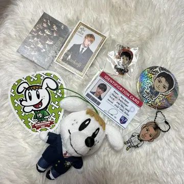 사노 레오 굿즈 세트 캔뱃지 봉제 인형 키링