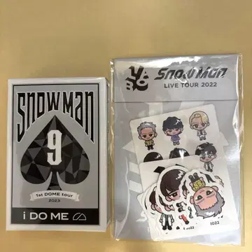 SnowMan 스노치루 스티커 & 카드놀이 2종 세트
