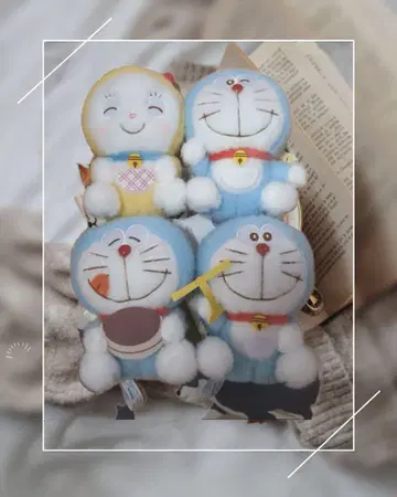 도라에몽 빨간 볼 봉제 인형 후와리 Ver. 전 4종 세트